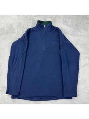 Vintage Patagonia Women's Size Small Capilene Fleece 1/4 Zip Blue Made in USA